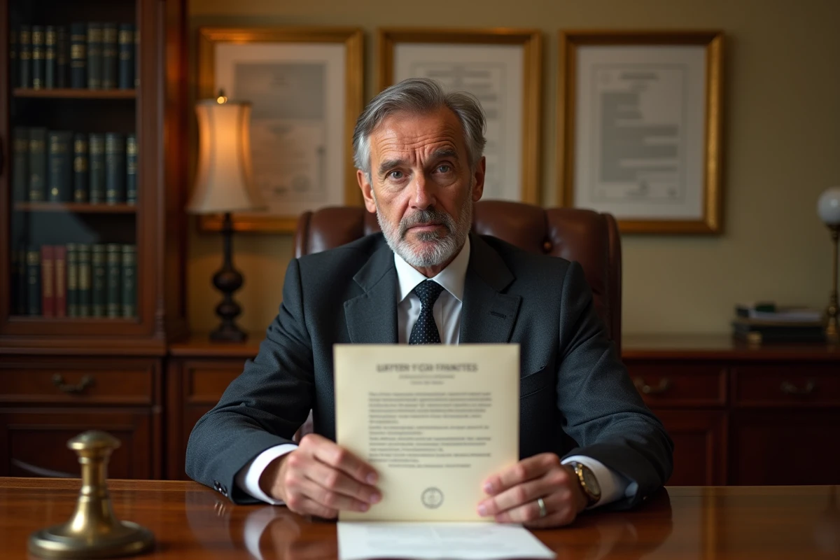 Conseiller juridique spécialisé en droit immobilier présentant les conditions légales du congé bailleur selon l'article 15 de la loi du 6 juillet 1989 dans un cabinet professionnel