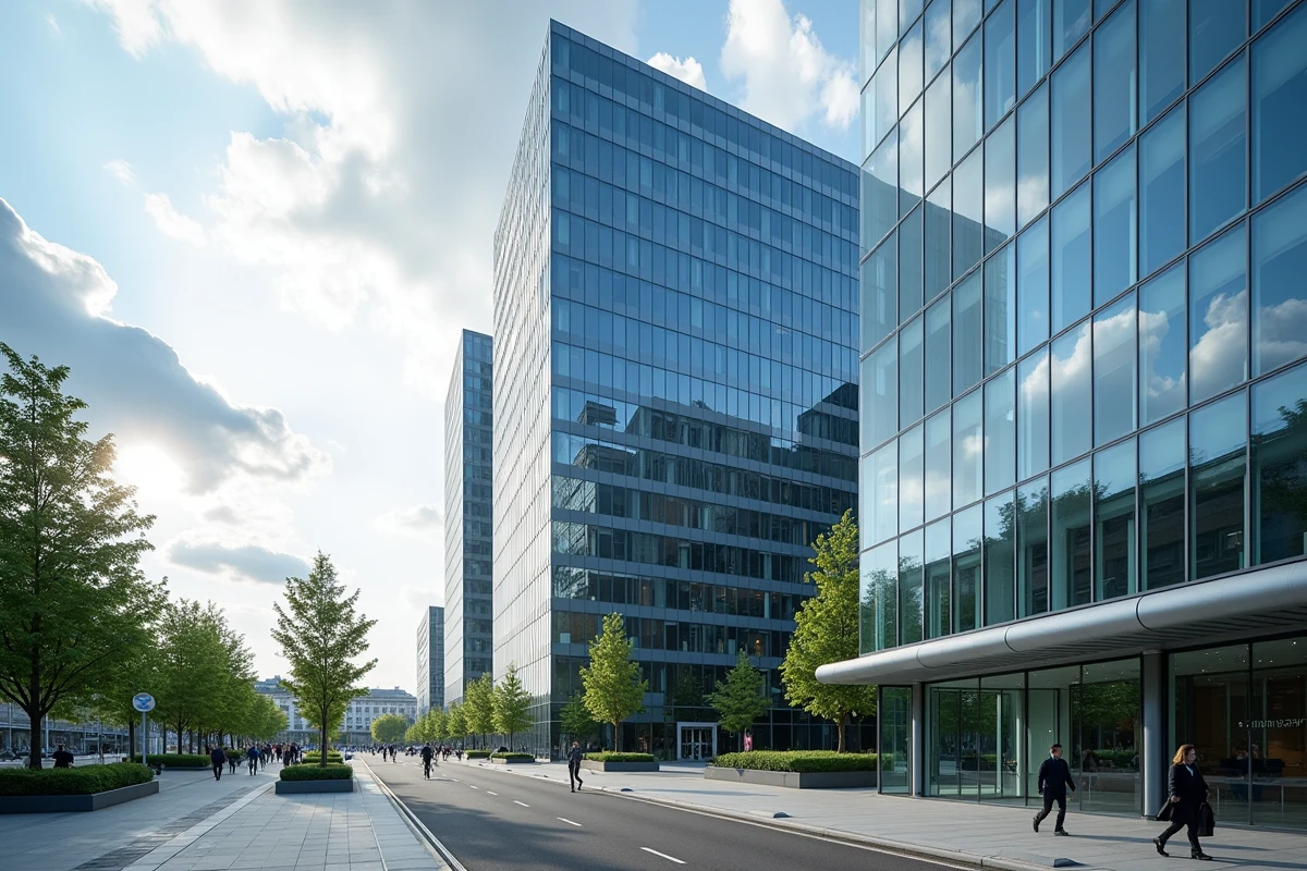 Immeuble Parallèle à Courbevoie, siège de la DSI Enedis dans le quartier d'affaires de La Défense