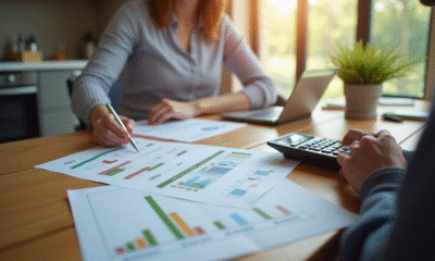 Personne analysant des certificats d'énergie à la maison